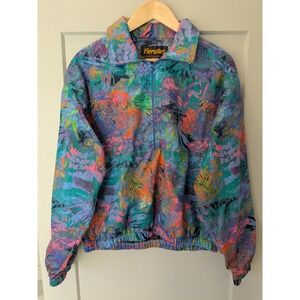 VTG Forresters Windbreaker Jacket Abstract Gore-Tex‎ Wind Stoper Made in USA M